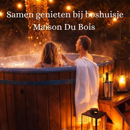 Luxe Houten Wellness Boshuisje Met Hottub Hébergement de vacances Meijel