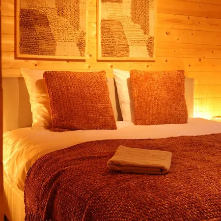 Luxe Houten Wellness Boshuisje Met Hottub Hébergement de vacances *