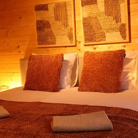 Luxe Houten Wellness Boshuisje Met Hottub Hébergement de vacances *
