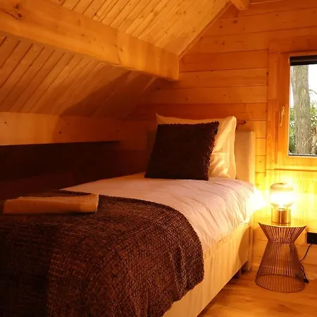 Luxe Houten Wellness Boshuisje Met Hottub Hébergement de vacances *