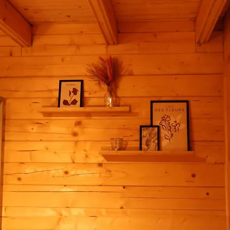 Hébergement de vacances Luxe Houten Wellness Boshuisje Met Hottub Meijel