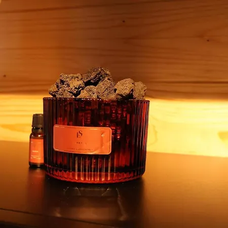 Hébergement de vacances Luxe Houten Wellness Boshuisje Met Hottub *