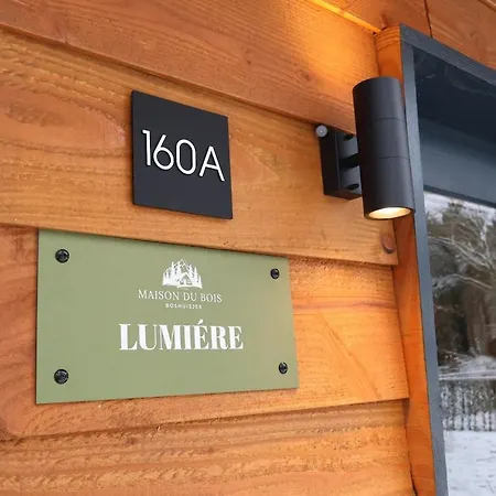 Hébergement de vacances Luxe Houten Wellness Boshuisje Met Hottub *